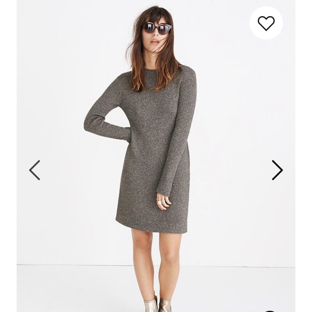 Madewell Night Sparkle Mockneck Dress